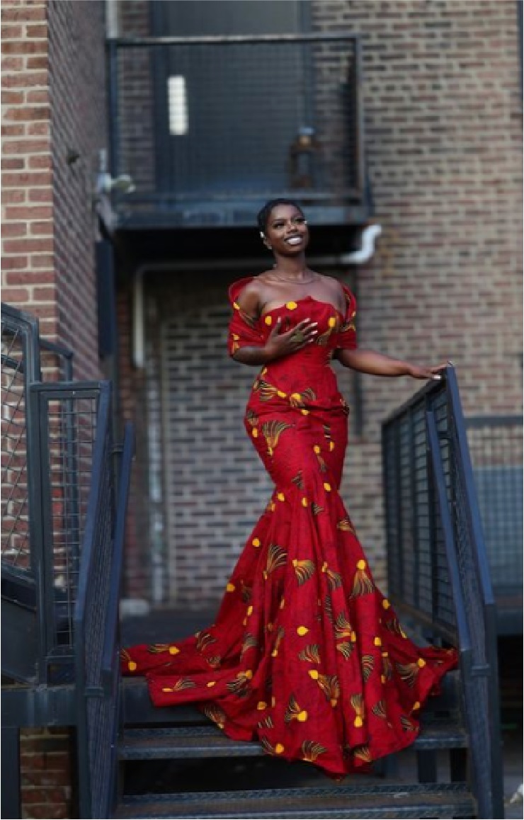 Afro-luxe look